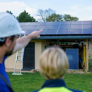 Solar Panels on a House