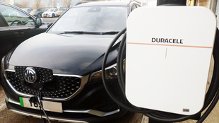 Duracell Energy DuracCharger EV charger in white and black