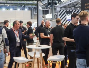 A crowd gathered at the Duracell Energy exhibition stand