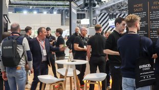 A crowd gathered at the Duracell Energy exhibition stand