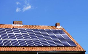 Solar Panels on a House